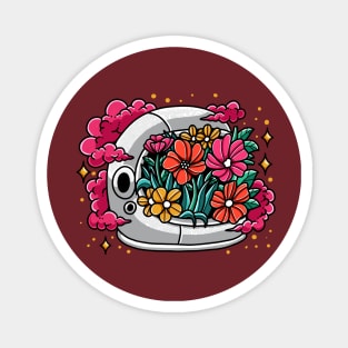 Floral Astronaut Magnet